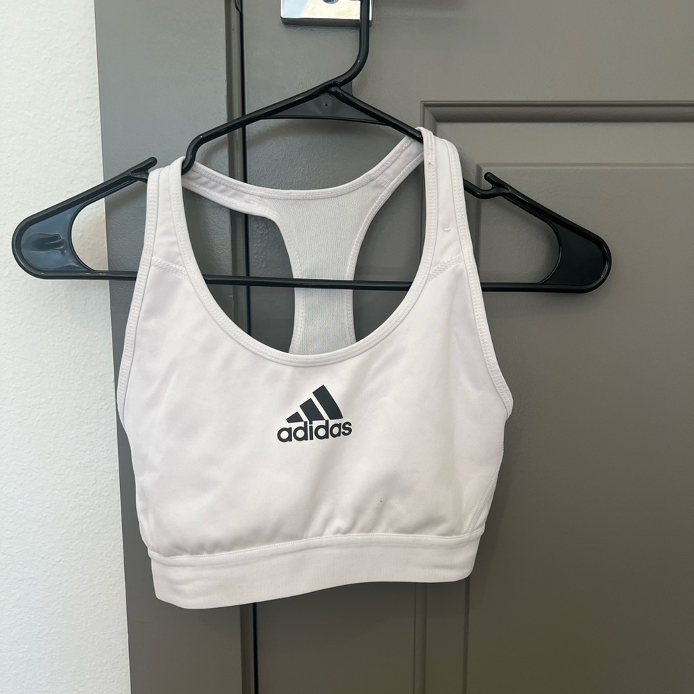 Adidas Don't Rest Alphaskin white Medium Support Bra Women’s - Size Small